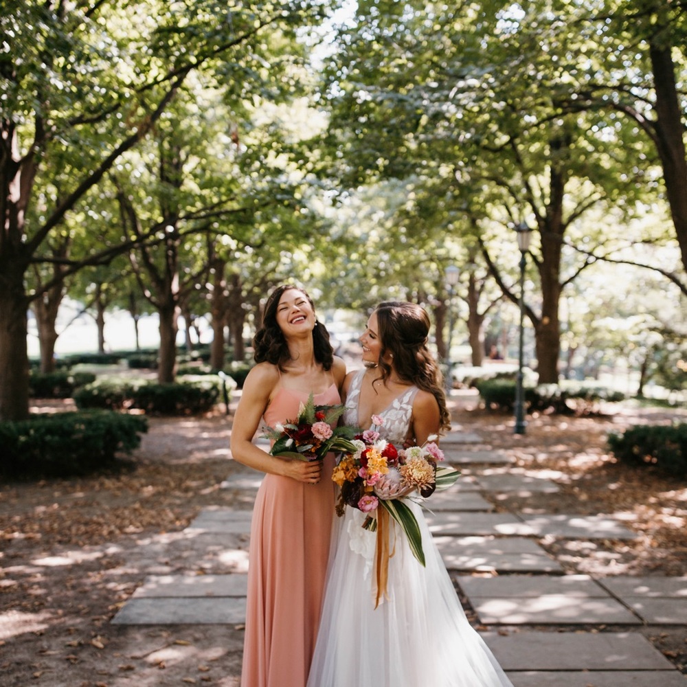 Jenny Yoo Bridesmaids dress in mauve - Picture 3 of 9